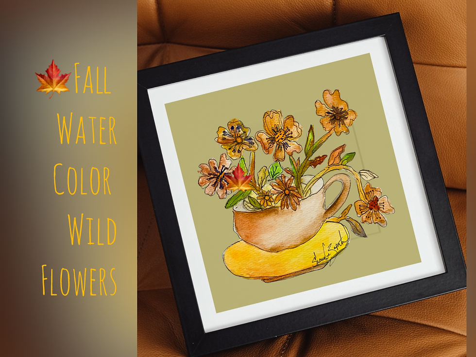 Fall Wild Flower Water Color Class