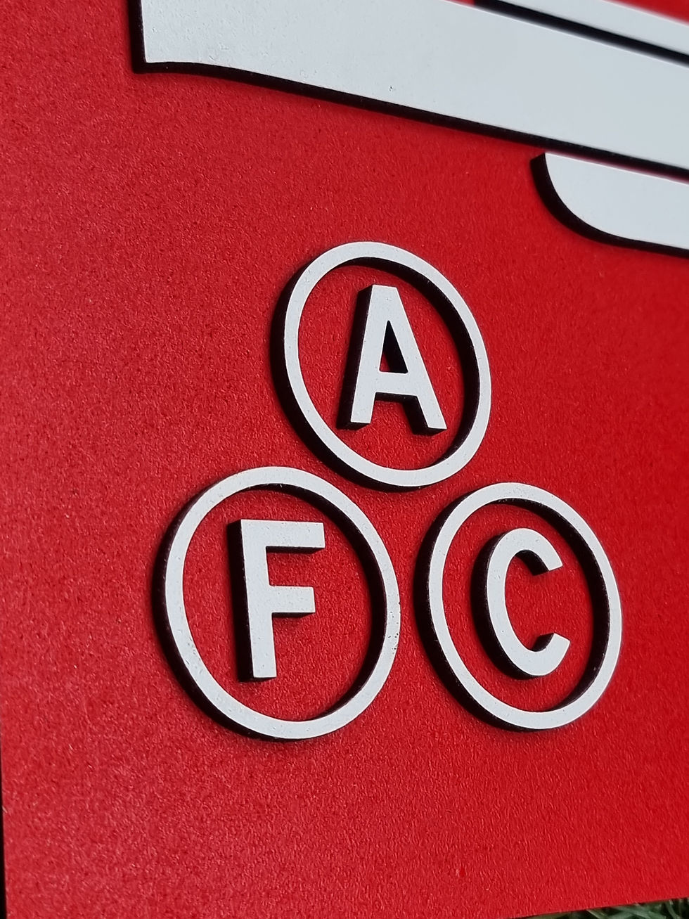 Thumbnail: ARSENAL AFC CANNON LASER CUT BADGE