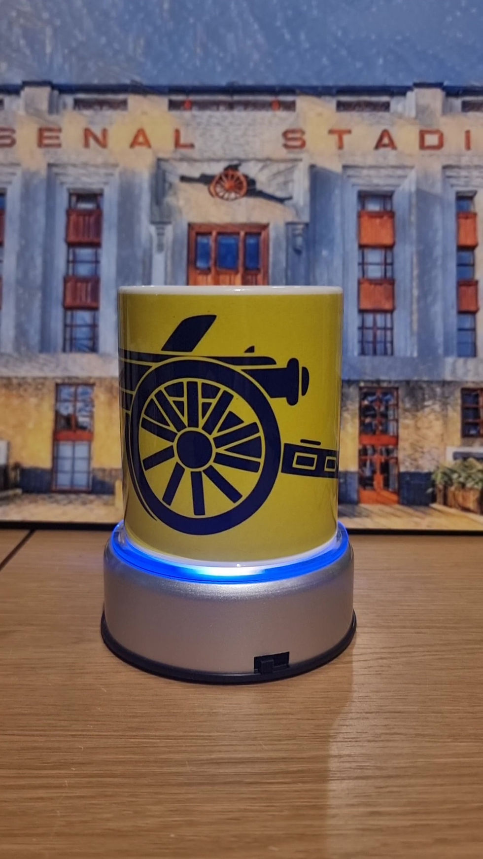 AFC CANNON MUG YELLOW AND BLUE