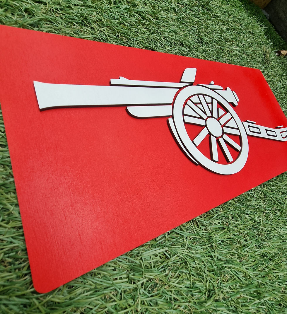 Thumbnail: ARSENAL 1967-77 CANNON LASER CUT BADGE