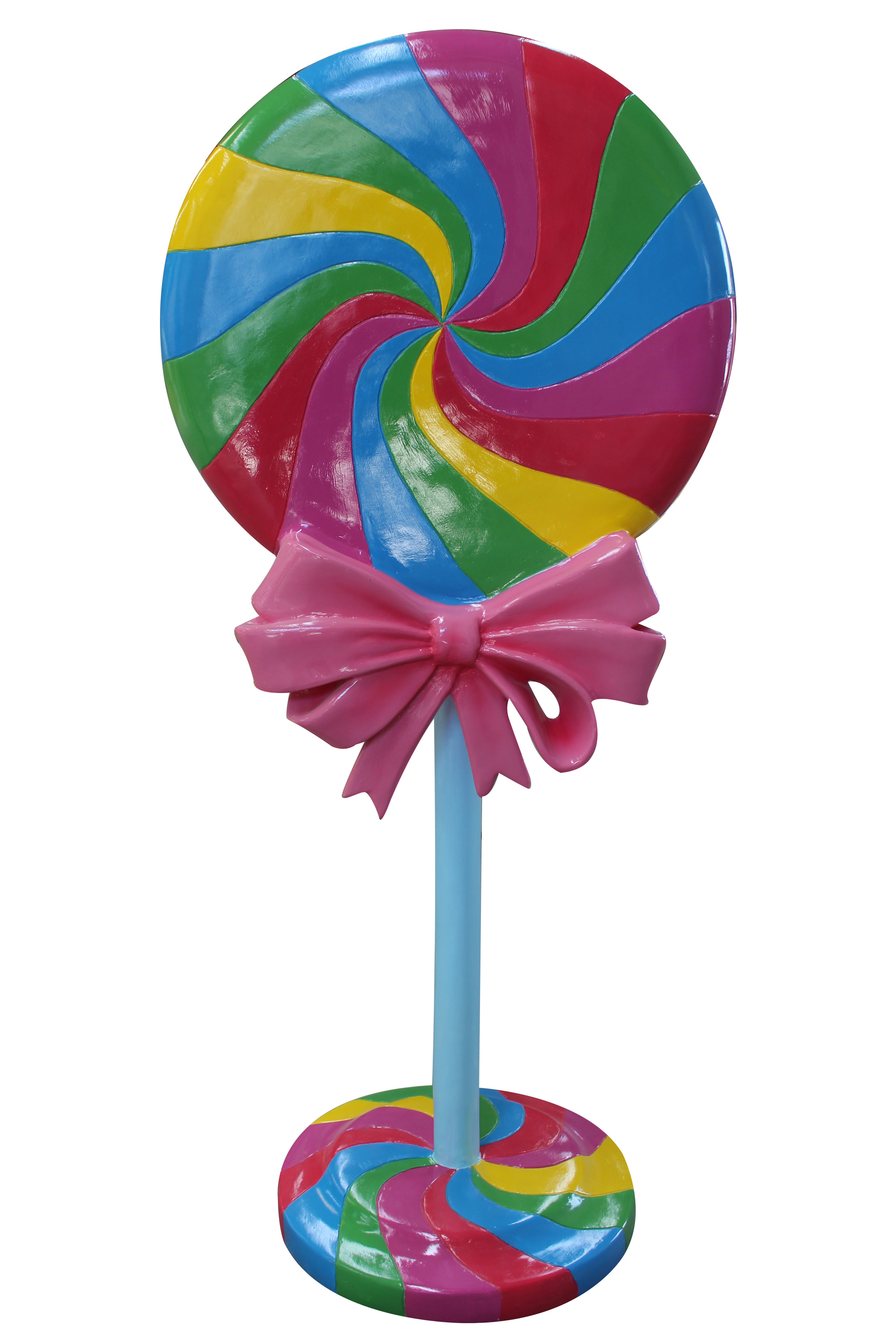 Rainbow Swirl Lollipop