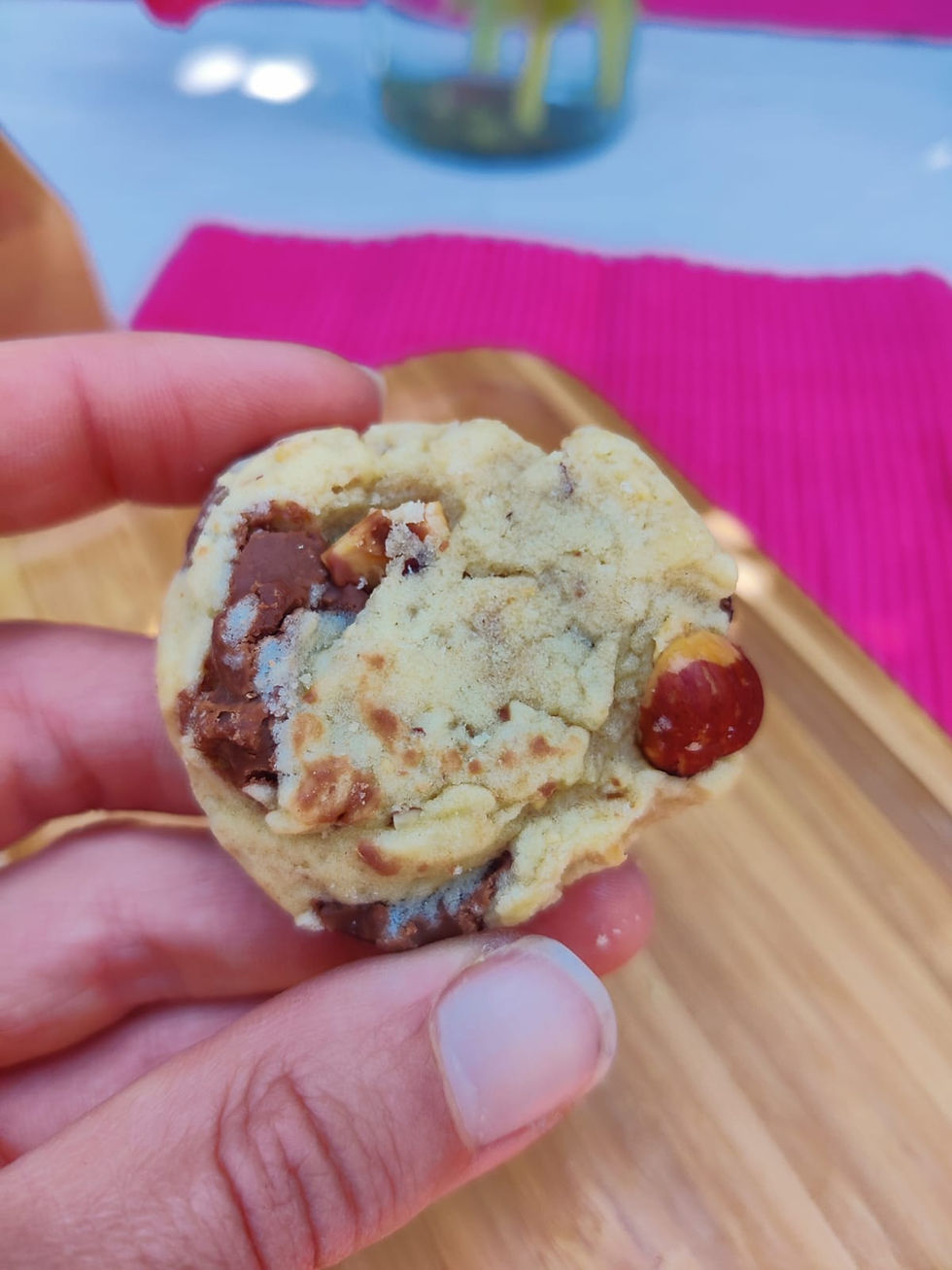 Miniature : Biscuits secs - mini cookies choco lait - noisettes grillées 