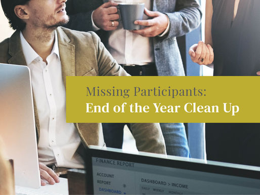 Missing Participants: End of the Year Clean Up