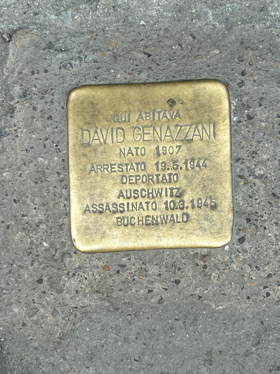 We had not seen these markers since Czech Republic. This is where this person was arrested and taken to Auschwitz.