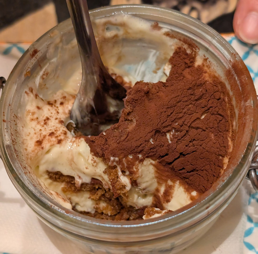 Possibly the best Tiramisu we have ever had