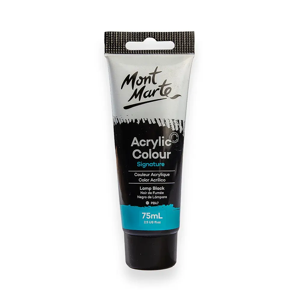 MM Acrylic Colour Paint 75ml - Lamp Black