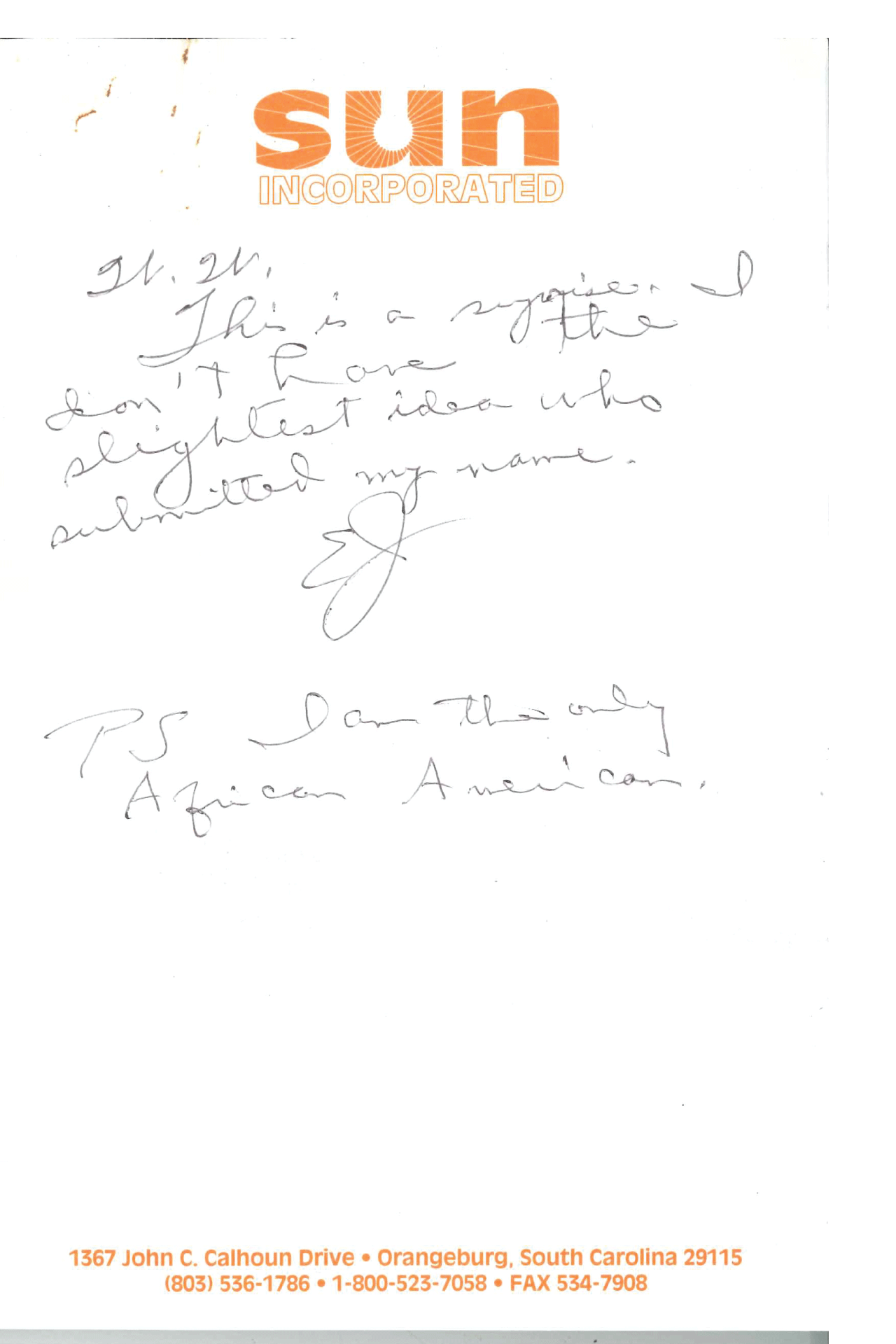 Dr. E. J. Josey Correspondence to W.