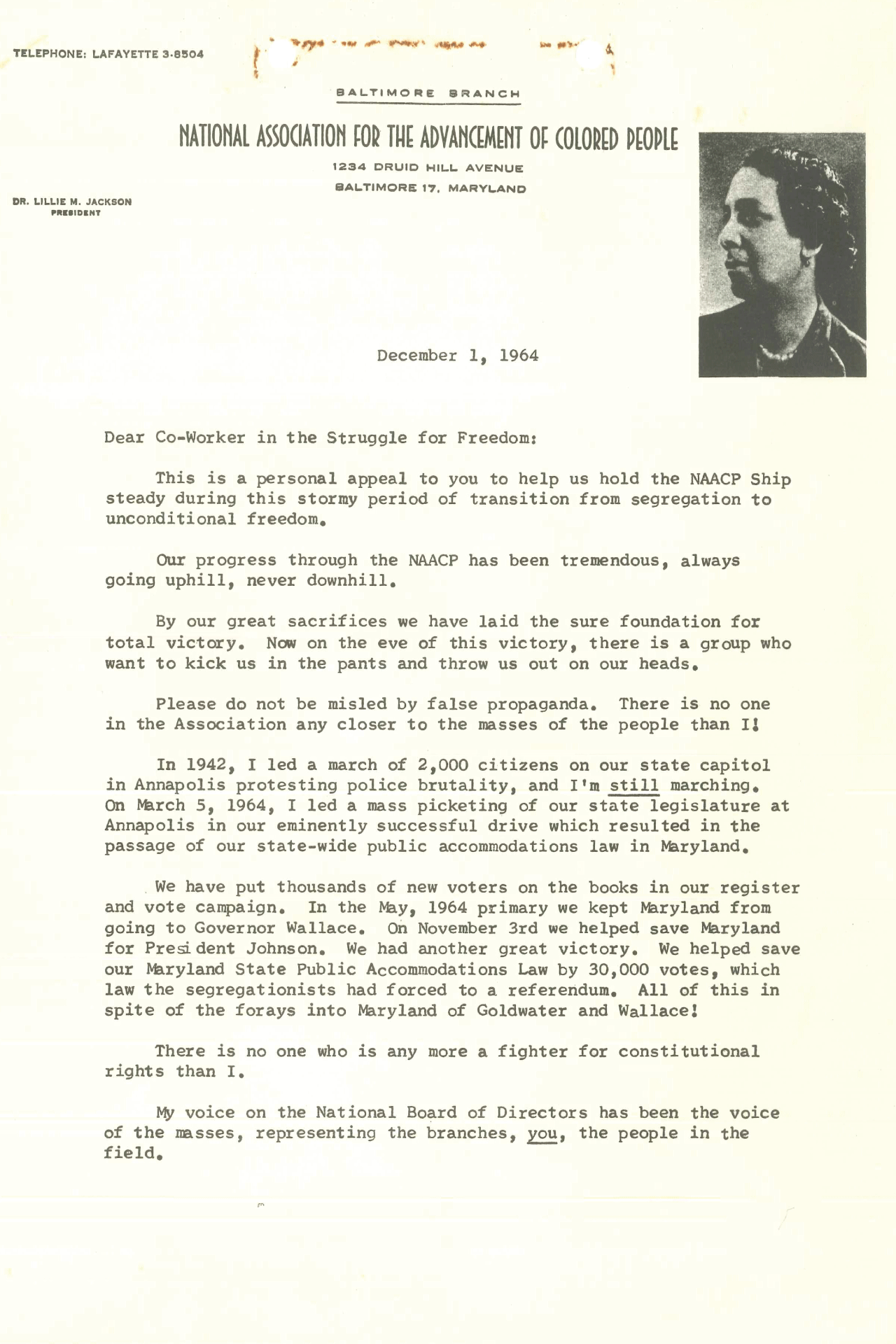 Dr. Lillie M. Jackson pg.1