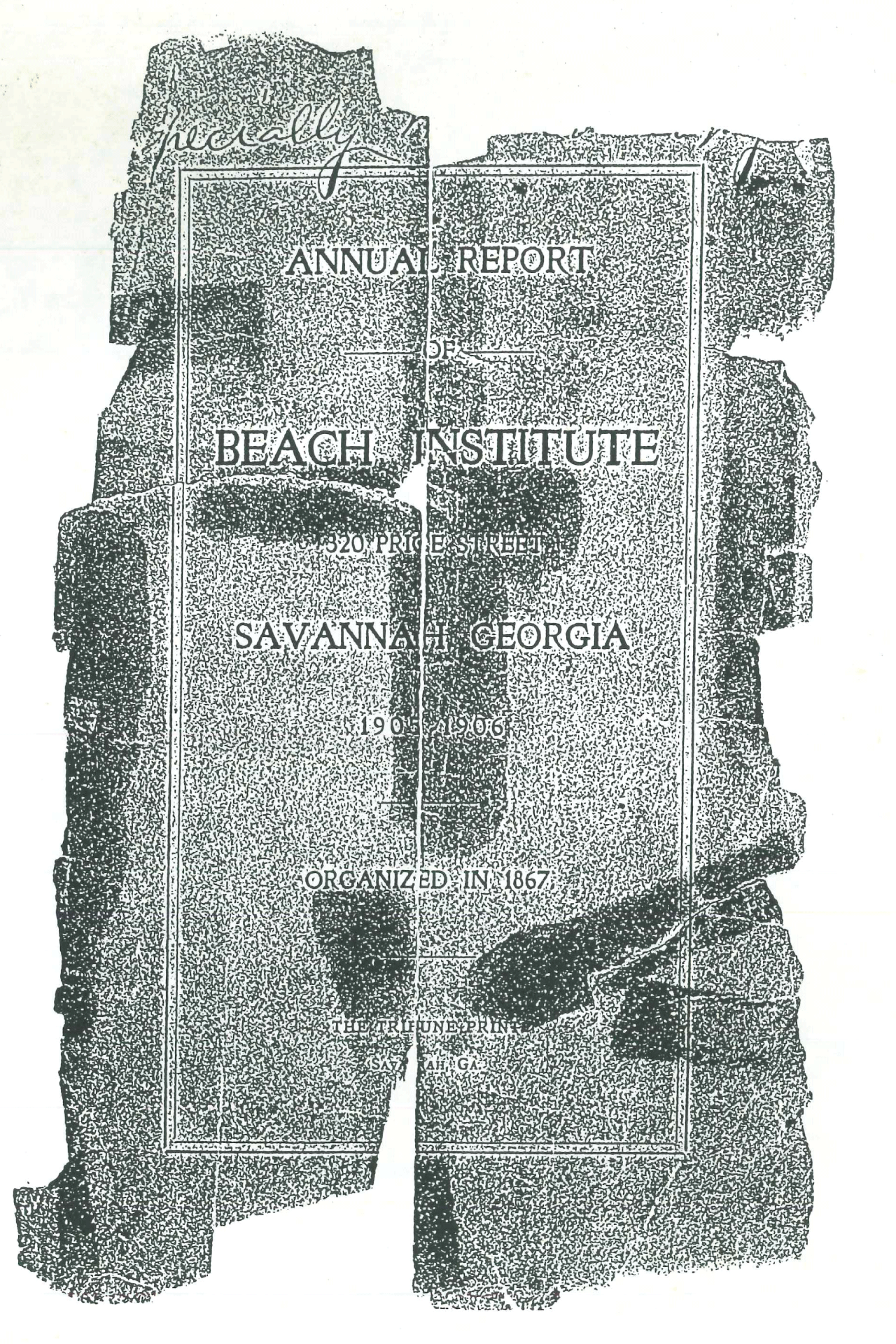 Beach Institute Annual Report