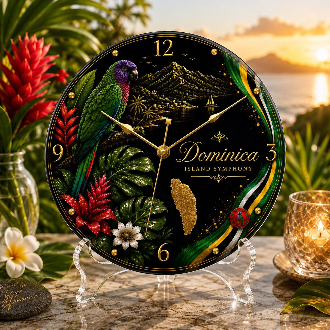 Island Symphony Dominica Clock