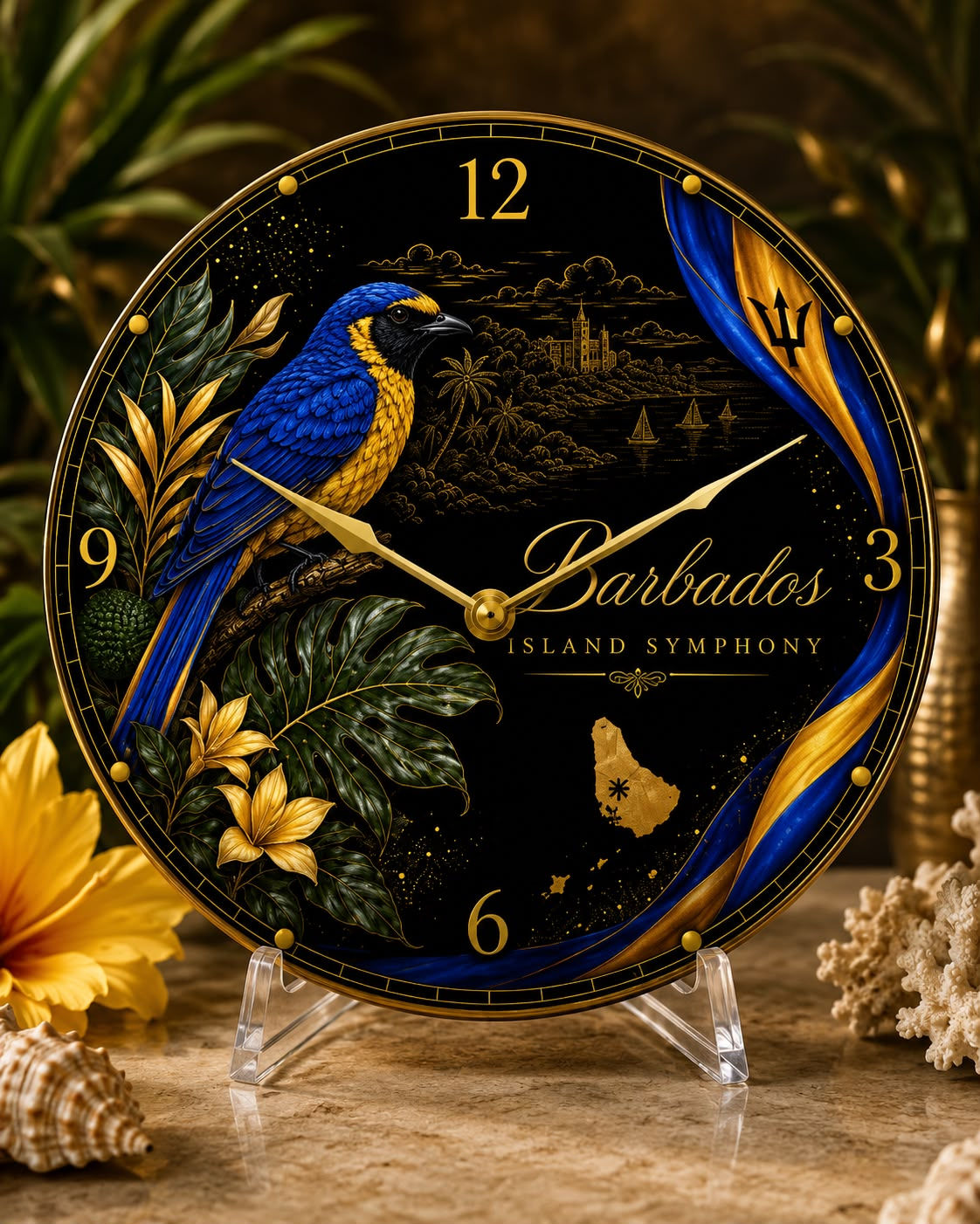 Island Symphony Barbados Clock
