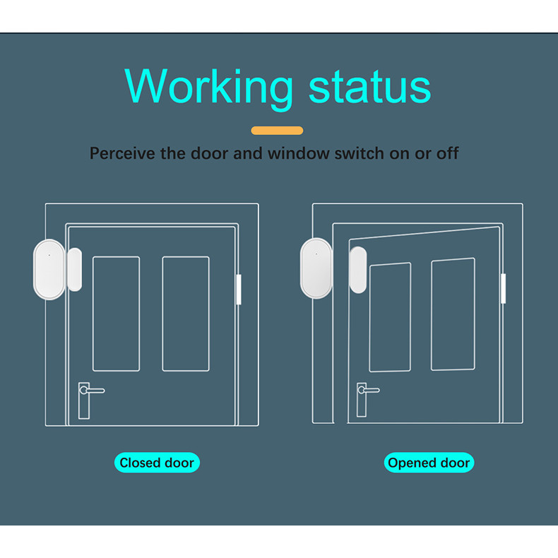 Hình thu nhỏ: Cảm biến cửa không dây – Phụ kiện dùng cho bộ báo động thông minh Tuya Smart lif