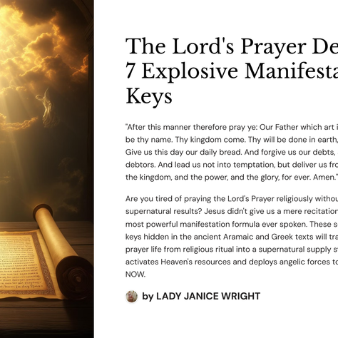 The Lord's Prayer Decoded: 7 Explosive Manifestation Keys
