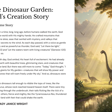 The Dinosaur Garden:God's Creation Story