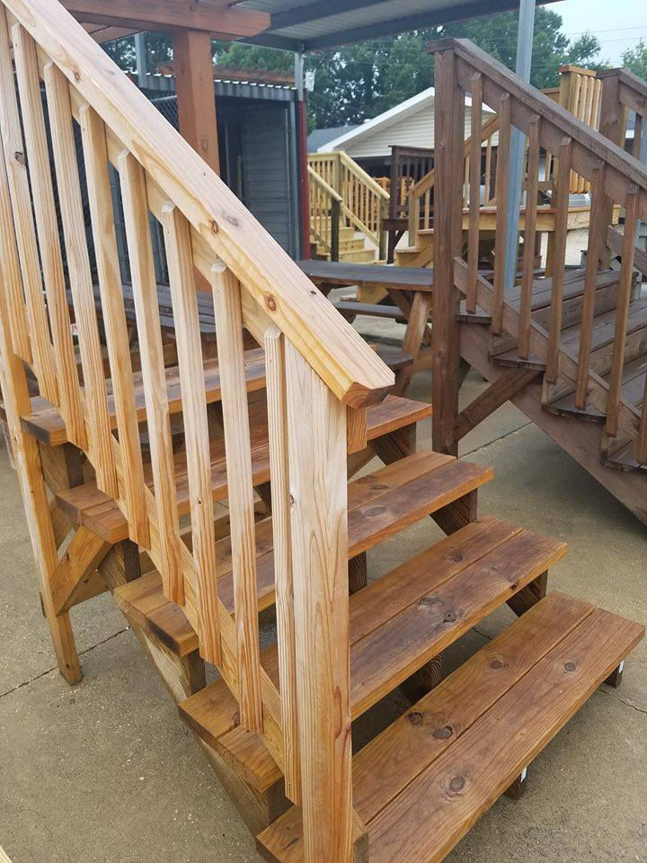 Thumbnail: Simple Steps With 1 Rail 5 Step 34" Height