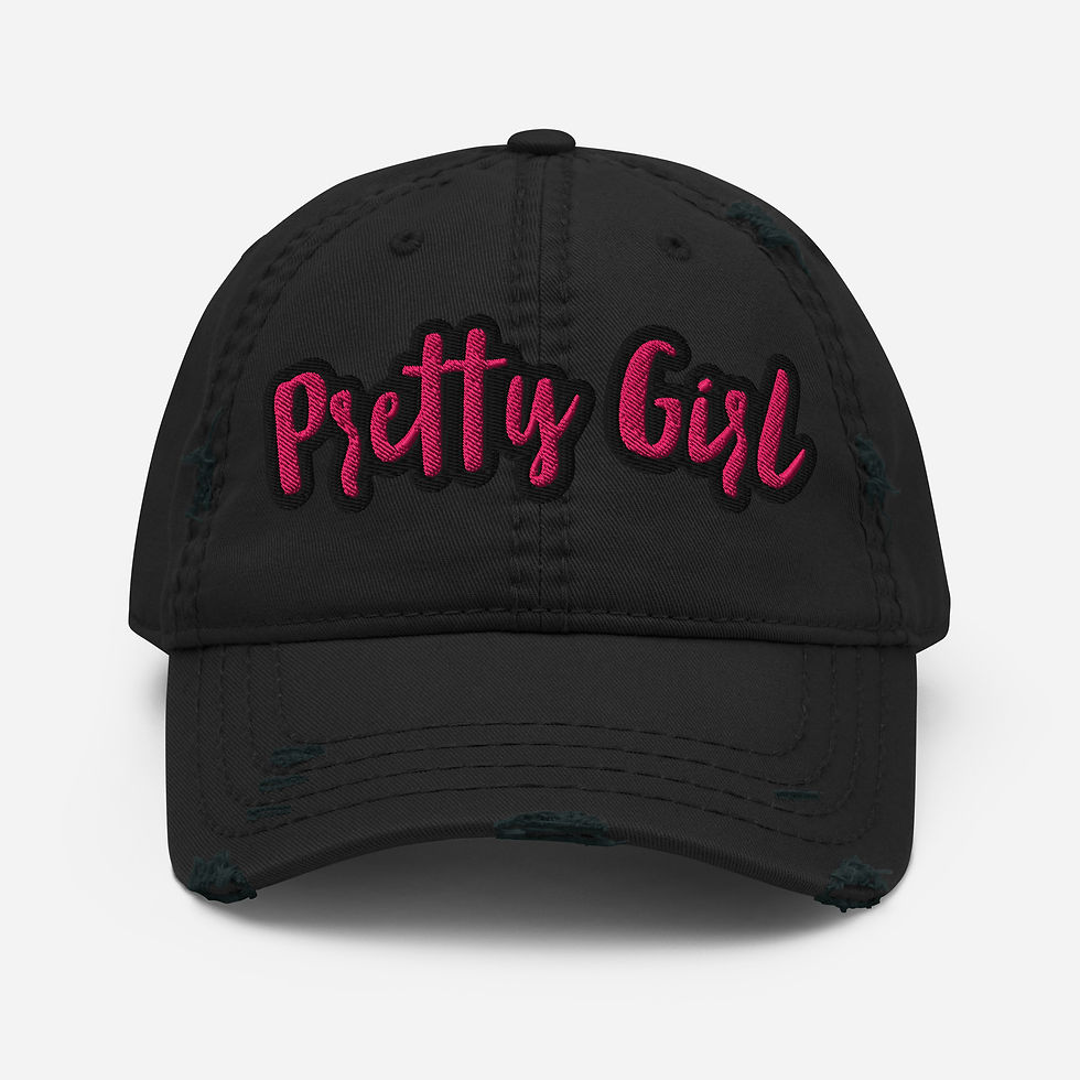 Pretty Girl Distressed Dad Hat