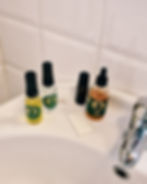 Djoenne natural skincare in small travel size bottles. Clean Face, Rose Water and Oil Facial.