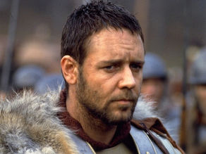 Imagem de Russel Crowe no filme Gladiador.