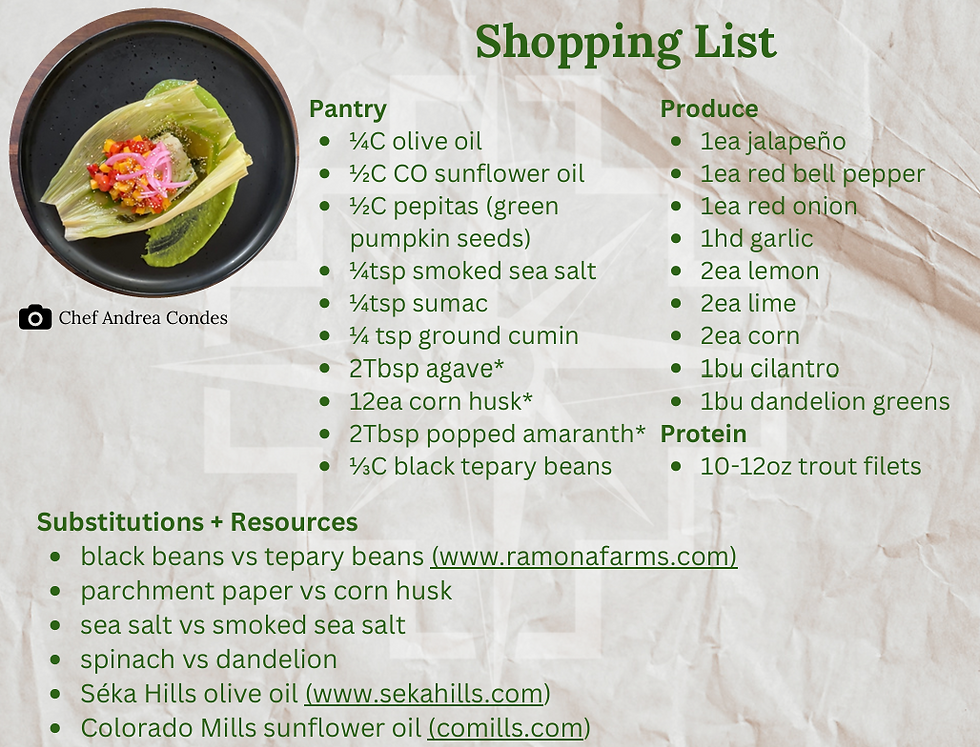 Thank you Chef Andrea for a fun and approachable recipe