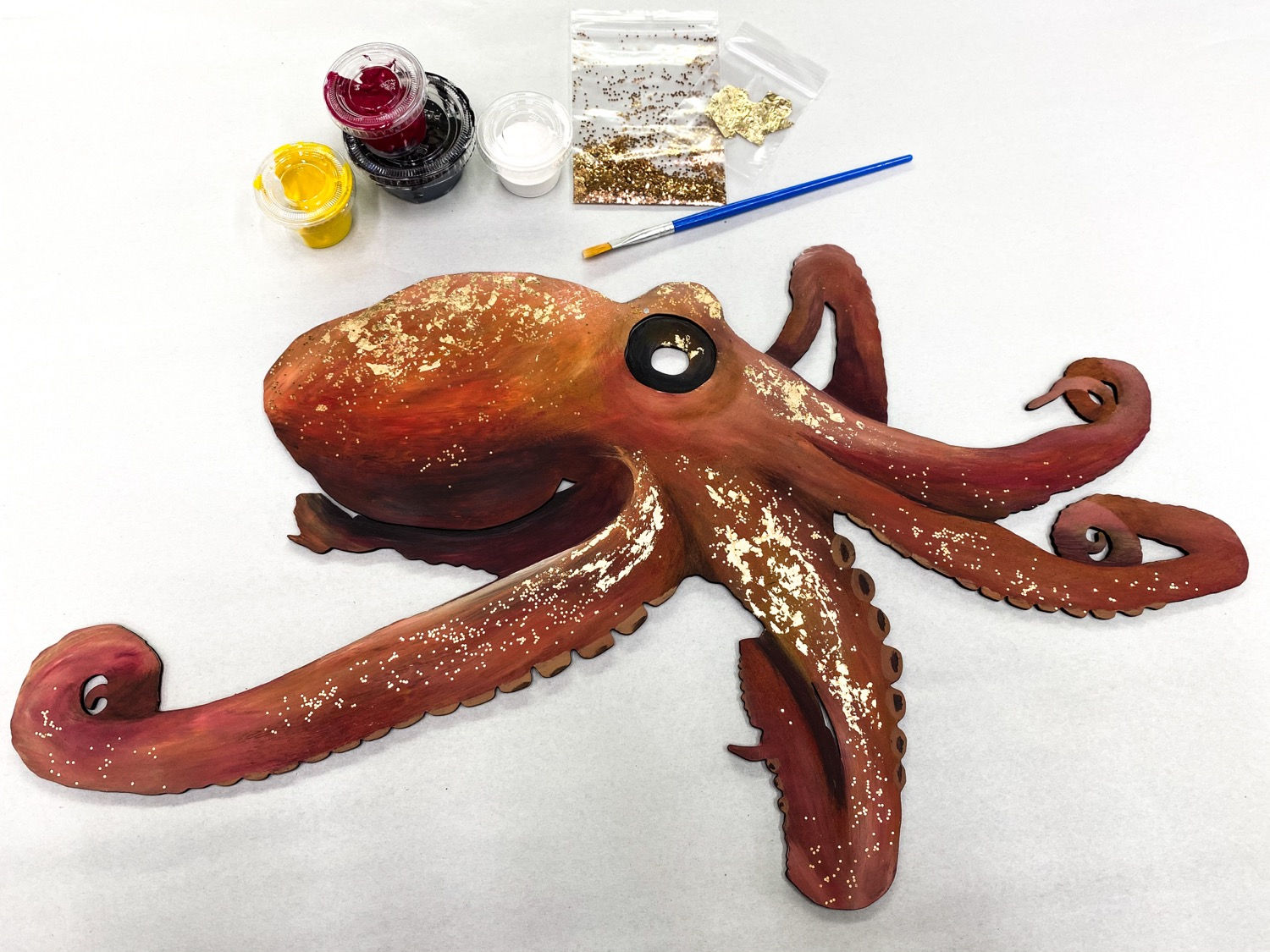 Diy 3D Glittering octopus kit
