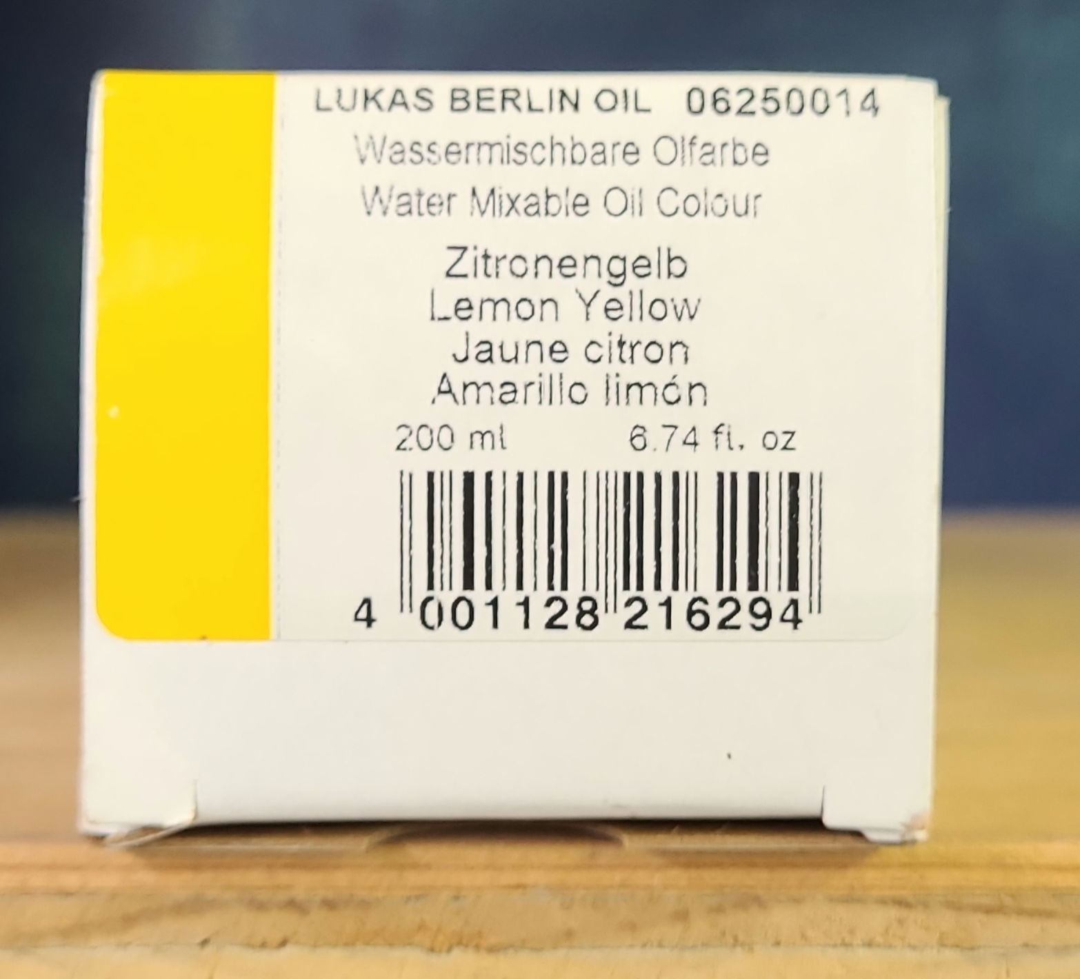 Lukas Studio Oil Paint- 200ml- Lemon Yellow