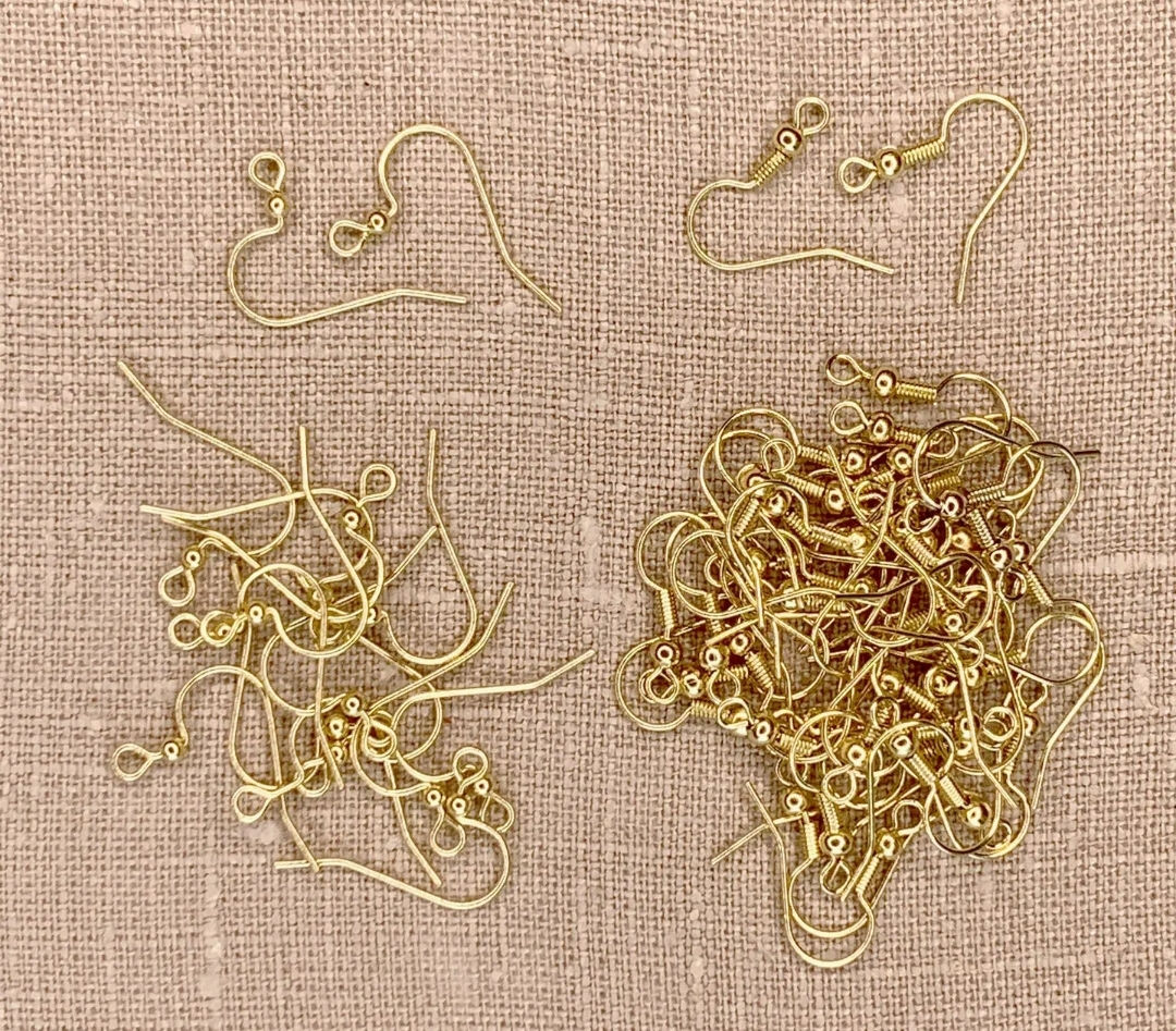 Assorted Gold French Ear Wire 56pc