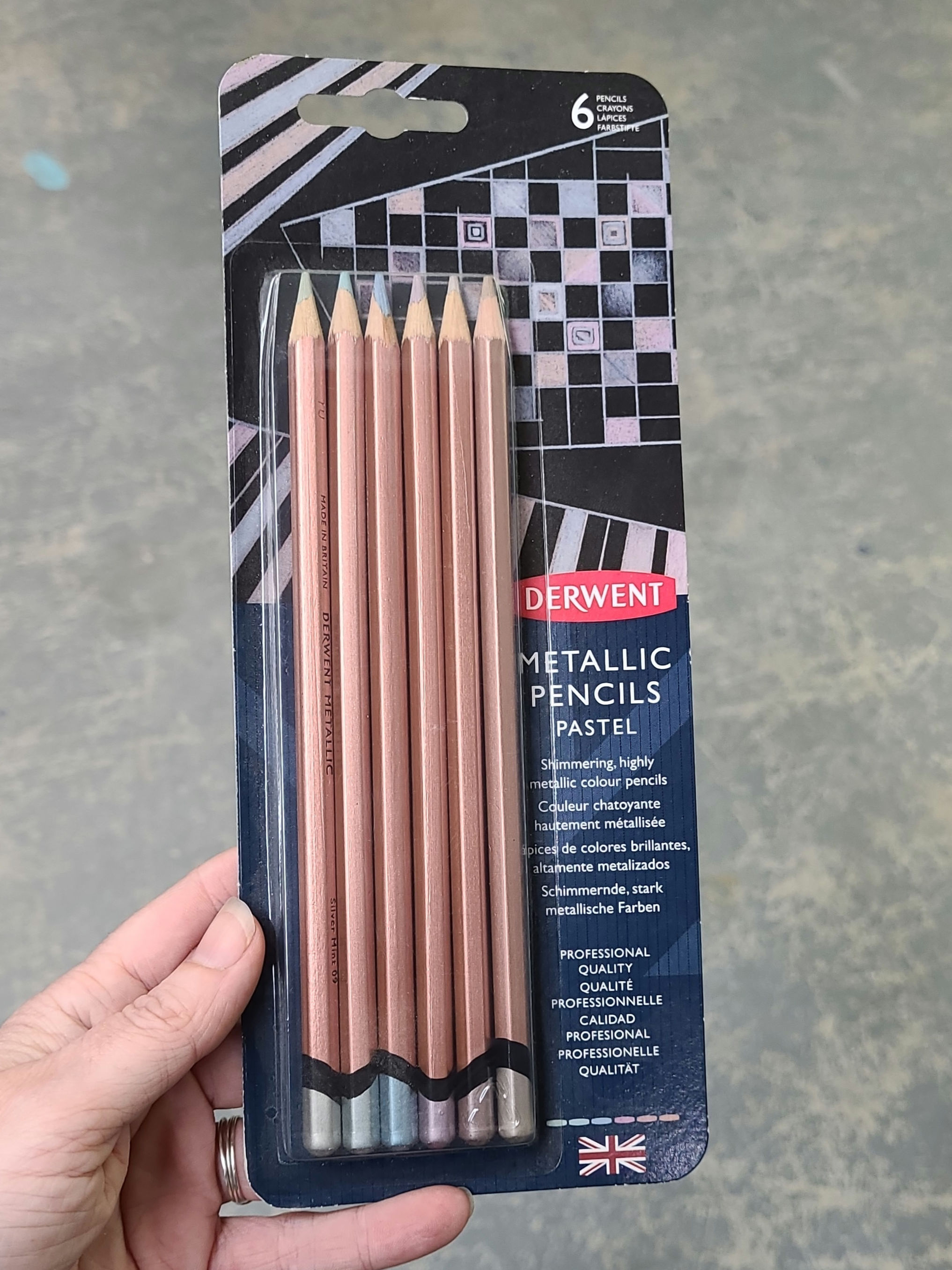 Derwent Metallic Pencils x6