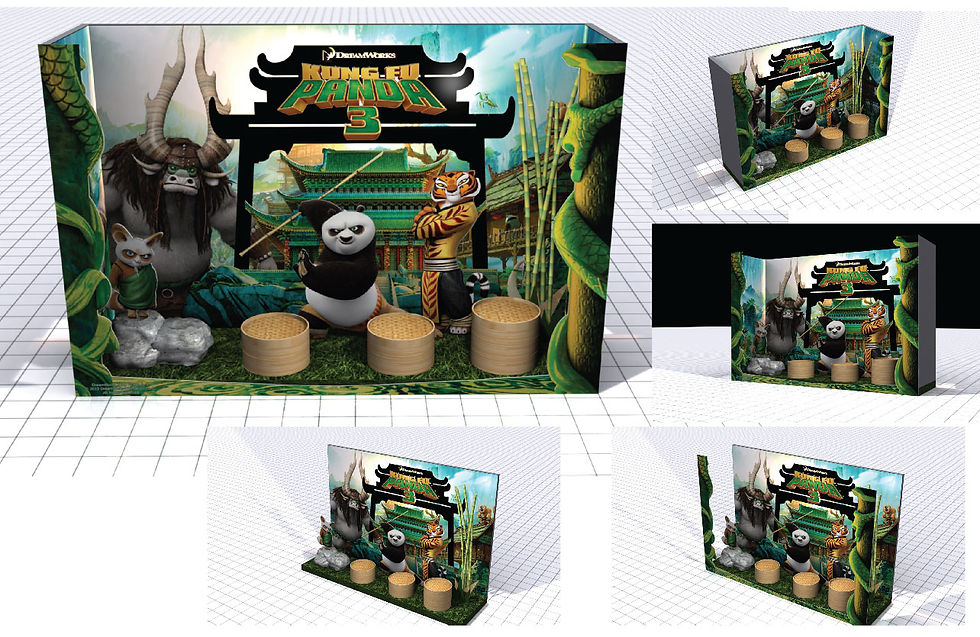 Kung Fu Panda3 Retail Display Window