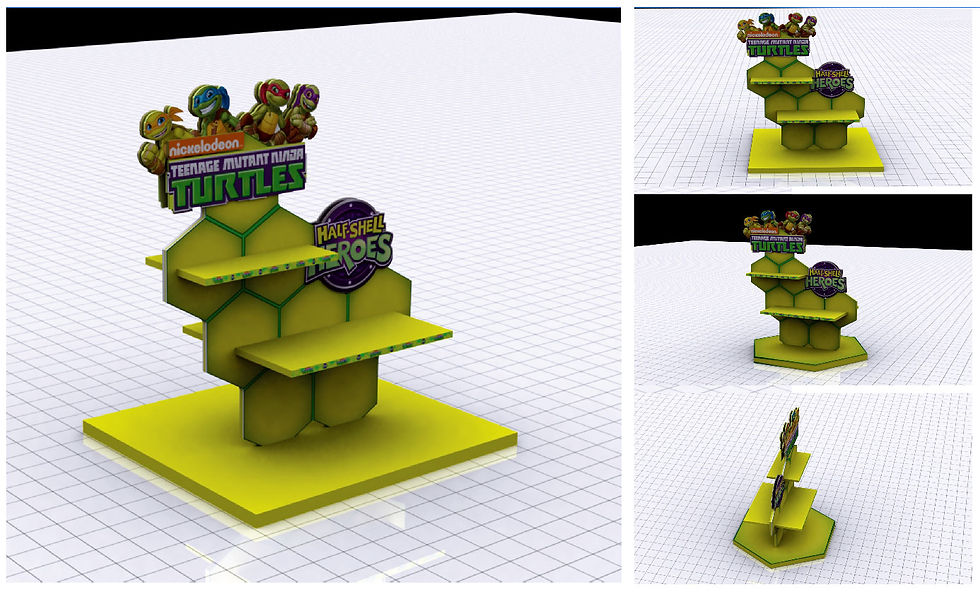 TMNT Halfshell Display Stand
