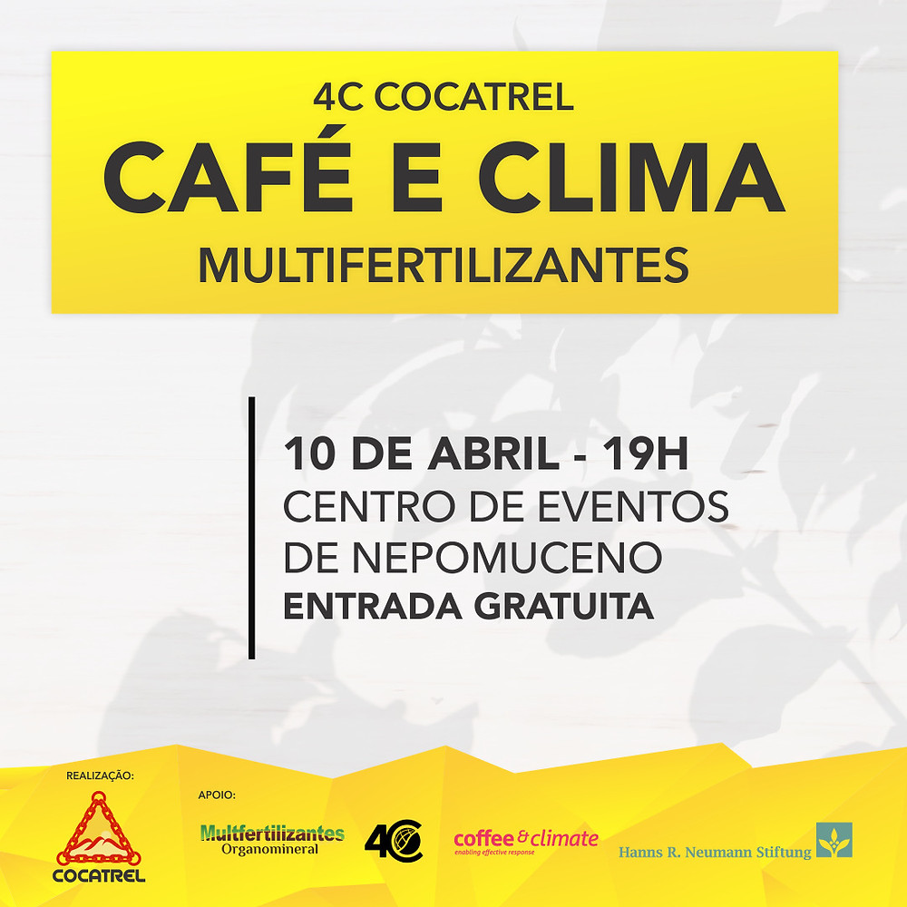 a importância do clima relacionado a diversos aspectos do cafeeiro. Contamos com sua presença!