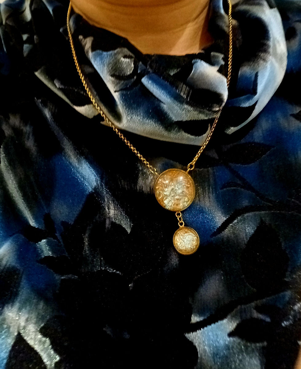 Thumbnail: Copper dream ✨️ double pendant necklace 