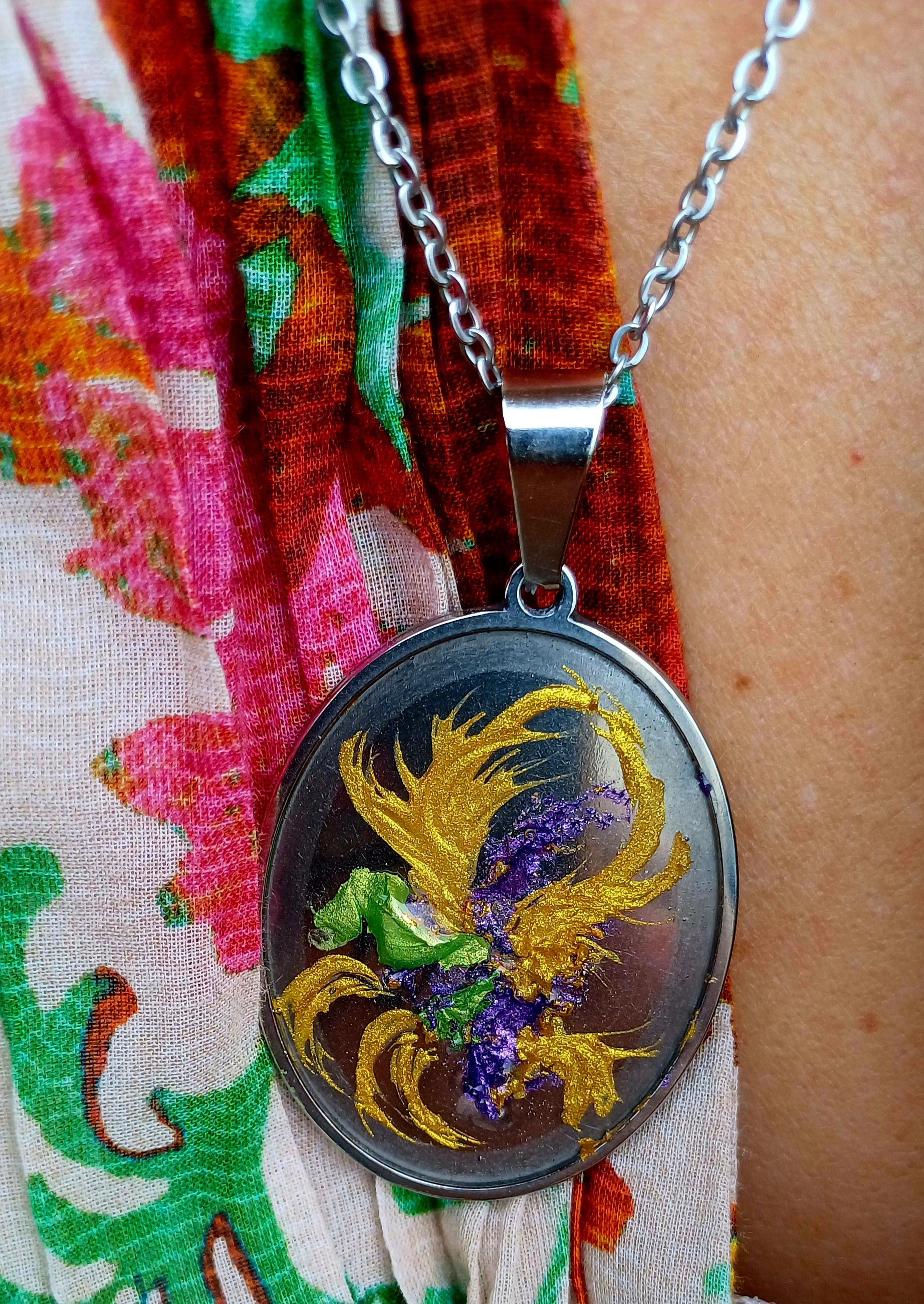 Golden Swirl Pendant