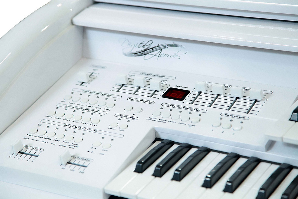 Miniatura: Órgão eletrônico Acordes Elegance Ax 100 (Branco)
