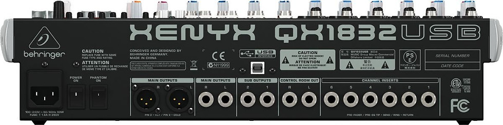 Miniatura: Mesa de Som Behringer Xenyx X 1832 USB