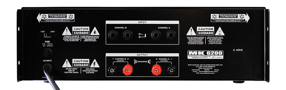 Miniatura: AMPLIFICADOR DE POTENCIA MARK AUDIO MK6200