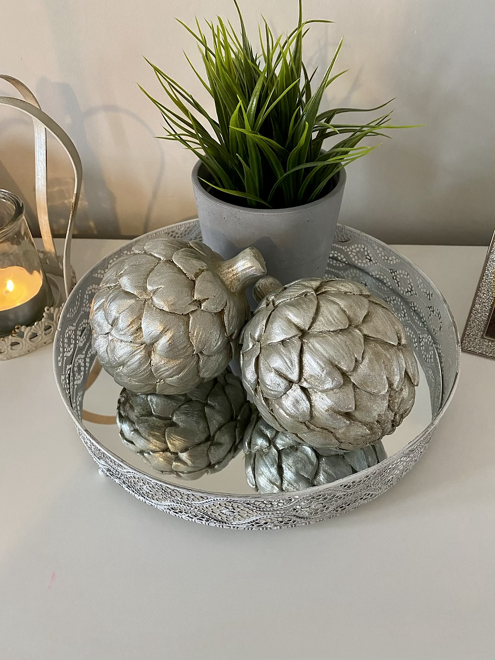 Silver Artichoke Decoration