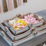Heart Handle Wooden Trays