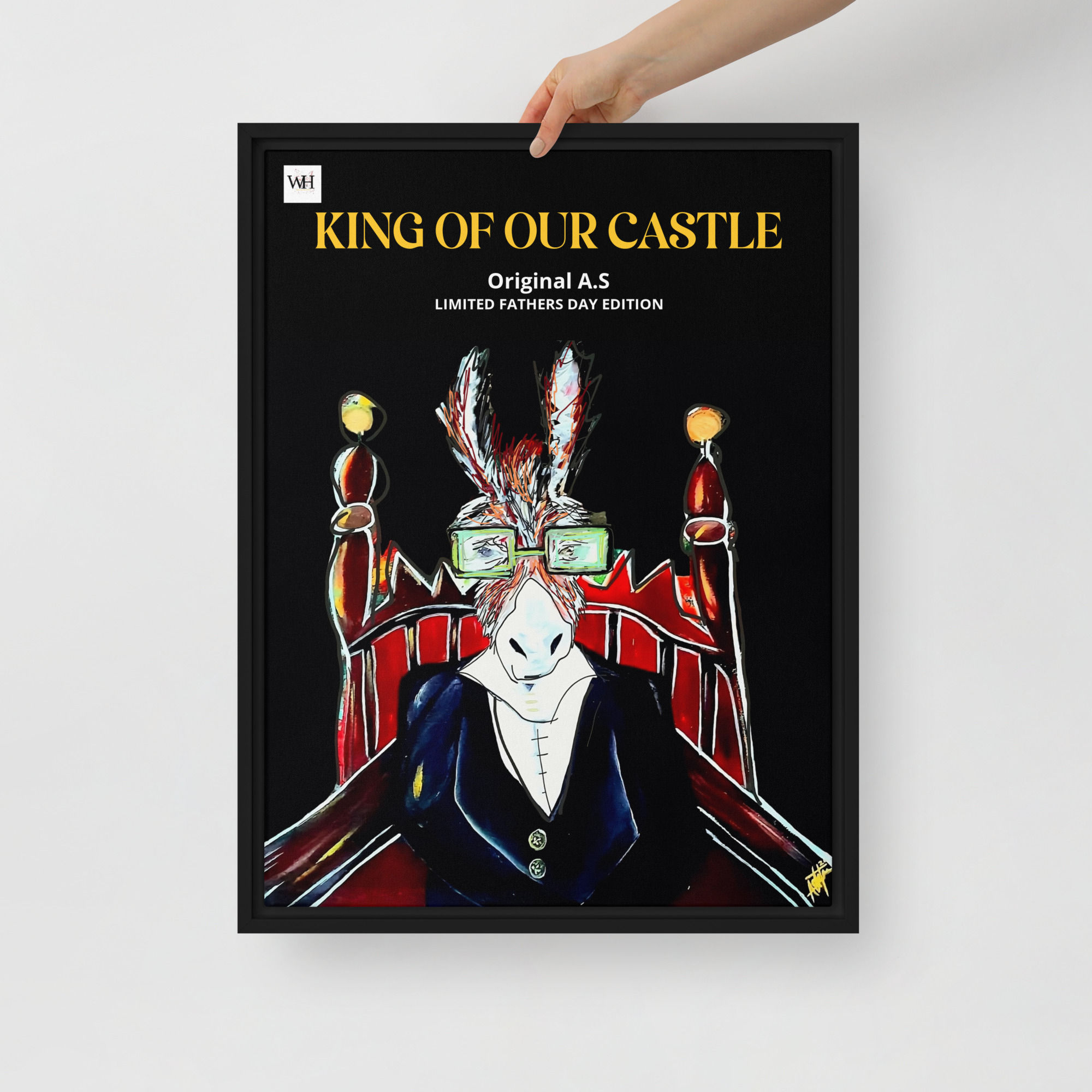 FATHER'S DAY DONKEY Framed canvas