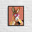 Thumbnail: Peachy conchy donkey Framed canvas