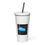 Thumbnail: TCI map Insulated tumbler with a straw