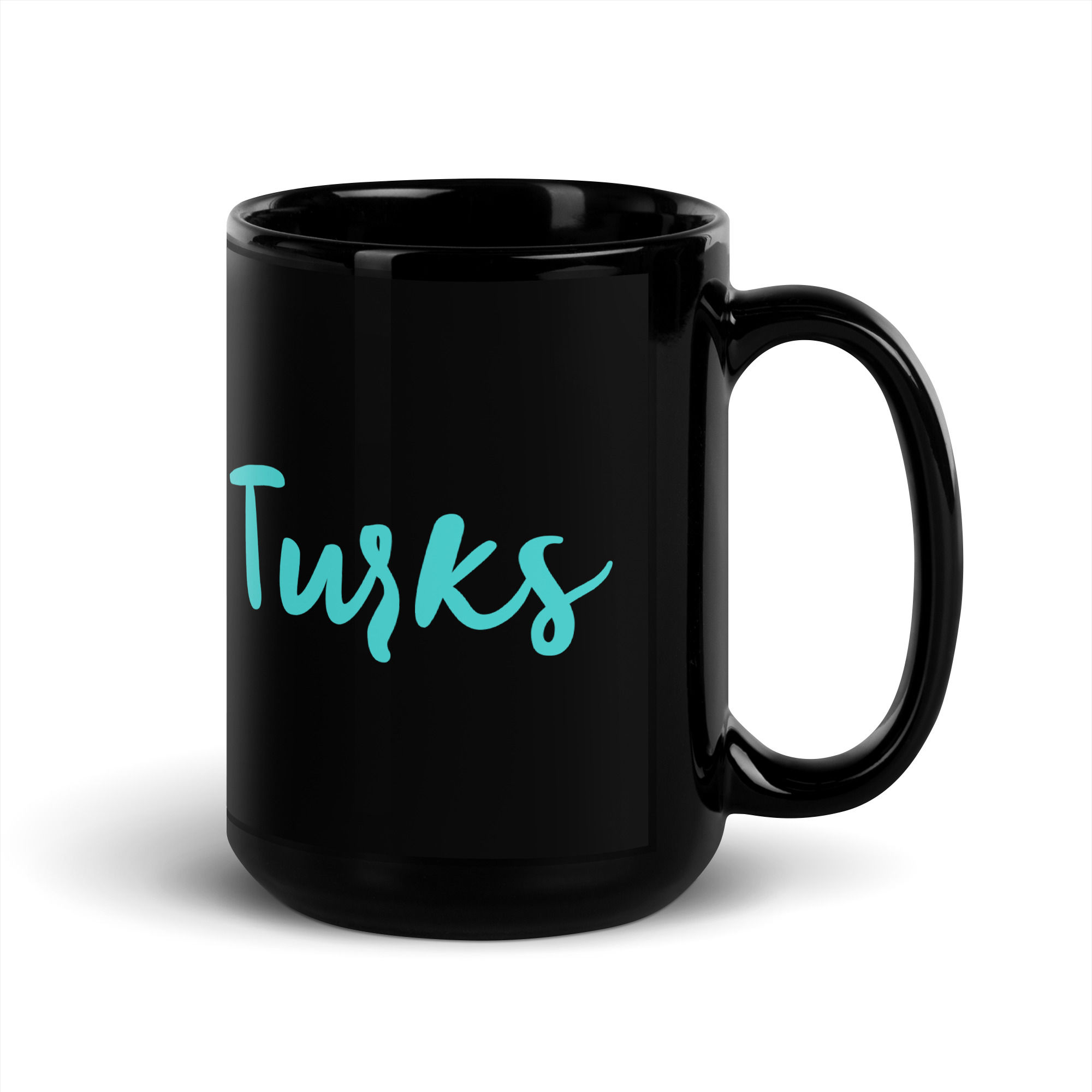 Turks Black Glossy Mug