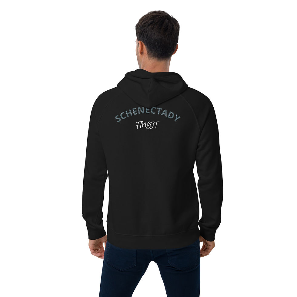 Thumbnail: Unisex eco raglan hoodie Schenectady 