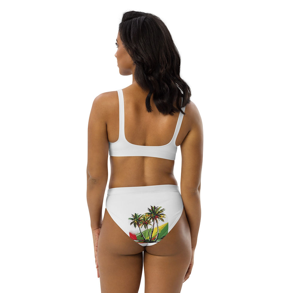Thumbnail:  high-waisted bikini Caribbean Print