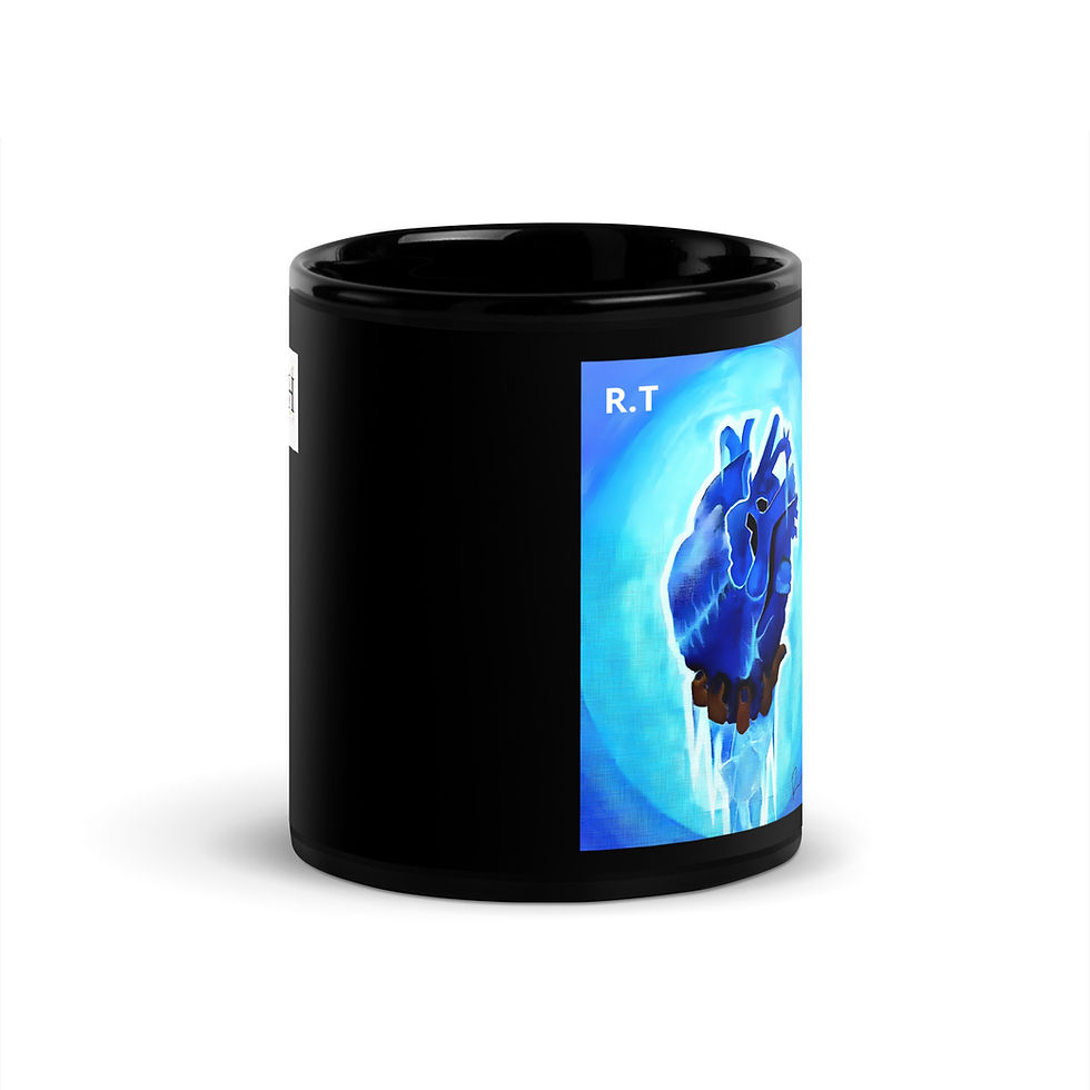 Thumbnail: Rihanna Tennant Black Glossy Mug