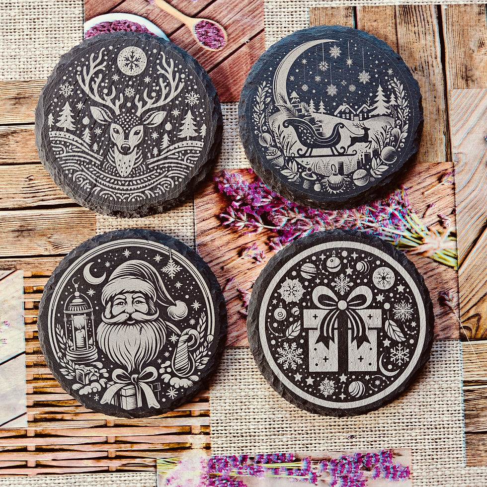 Christmas Slate Coaster