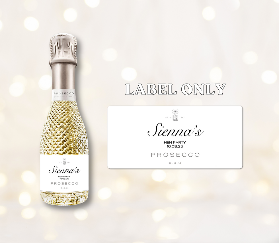 Thumbnail: Personalised Mini Prosecco Labels
