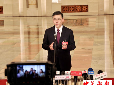 北京人民大会堂现场直击: 十四届全国人大四次会议首场“部长通道”集中采访活动举行