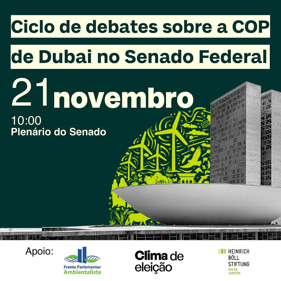 Ciclo de Debates Temáticos sobre a COP 28!