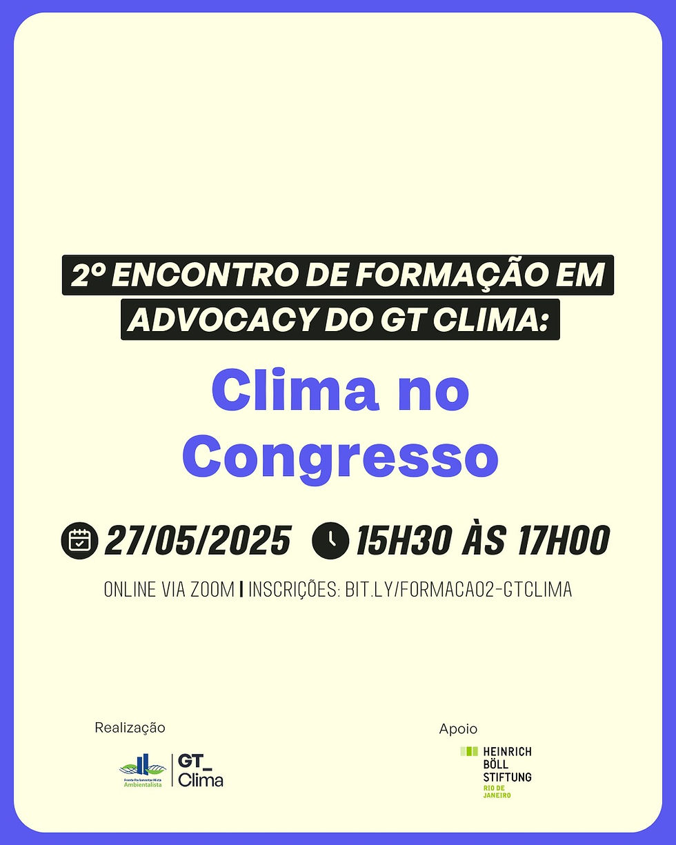 Oportunidade - 2° Encontro de Formação em Advocacy