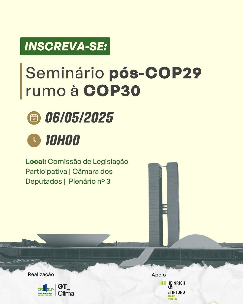 Seminário rumo à COP30